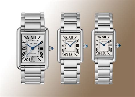 cartier tank must on wrist|cartier tank must size comparison.